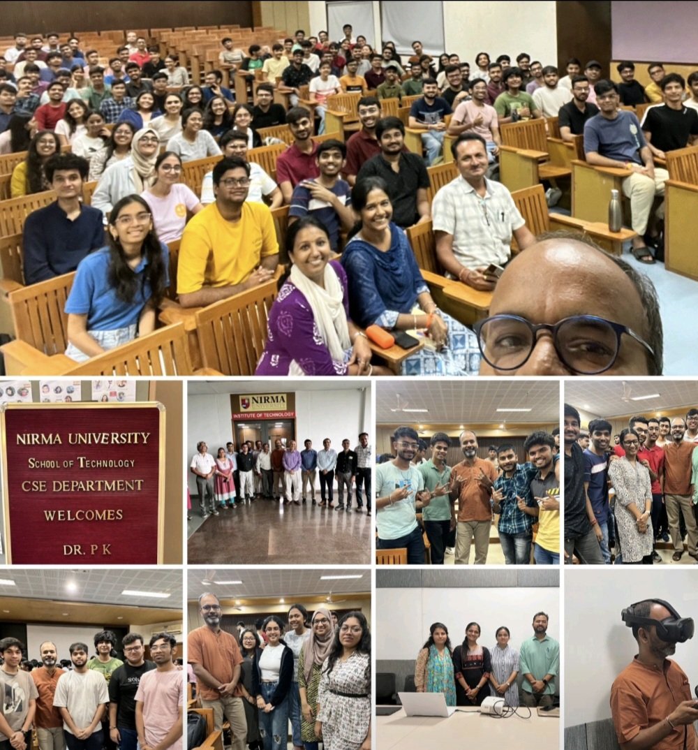CSEITNU's tweet image. CSE, ITNU was honored to host an expert lecture by Dr. Ponnurangam Kumaraguru ("PK"), a renowned Professor of Computer Science at IIIT-Hyderabad, on September 2nd-3rd, 2024.
#NirmaUniversity #ExpertLecture
@NirmaUniTweets 
@ITNUOfficial 
@ponguru