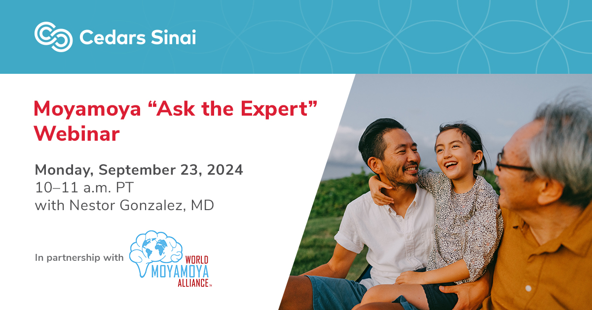 NeurosciencesCS's tweet image. Please join us for a free "Ask the Expert" webinar in partnership with the World #Moyamoya Alliance. Dr. Nestor Gonzalez will discuss symptoms, misconceptions, will take questions from attendees. Learn more and register: moyamoya.org/post/free-moya…
We look forward to seeing you!