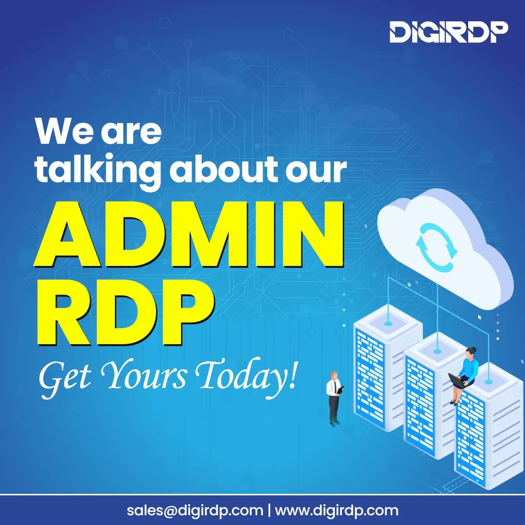 DigiRdp's tweet image. Have you ever wondered about getting premium privileges? Switch to Admin RDP today!
Visit: digirdp.com
#digirdp #adminrdp #rdp #rdpserver #rdpserversprovider #rdpservers #rdpserverbuy #remotedesktopprotocol #remotedesktop #hostingserver