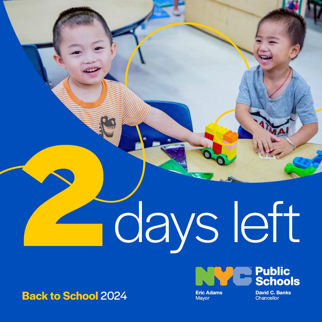 NYCSchools's tweet image. The NYC Schools Account (NYCSA) Portal is a one-stop shop where guardians can:

✅ Track students’ academic performance
🙋 Check attendance and access school forms
✏️ Take classes in Parent University
And More!

Sign up today at: schools.nyc.gov/learning/stude…

#BacktoSchool #Countdown