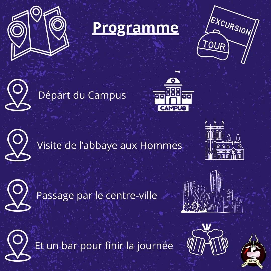 AEHC14's tweet photo. Journée d'intégration pour les L1 !!!
Venez nombreux pour visiter la ville et faire de nouvelles connaissances !!! 
Rendez-vous à partir de 13h30 à la statue du Phoenix, départ à 13h45. https://t.co/dCo4vfPCX4