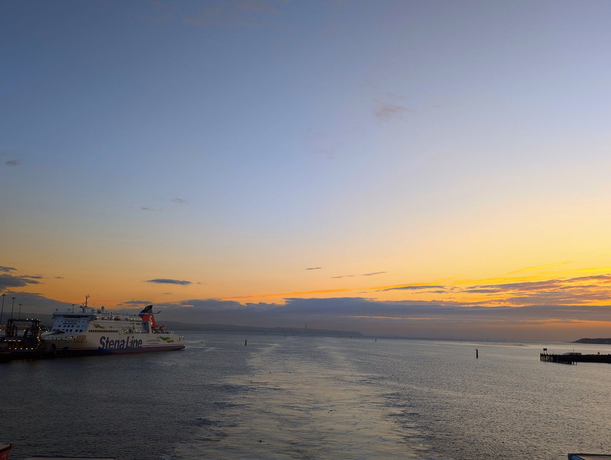 Returning to Belfast Lough this morning