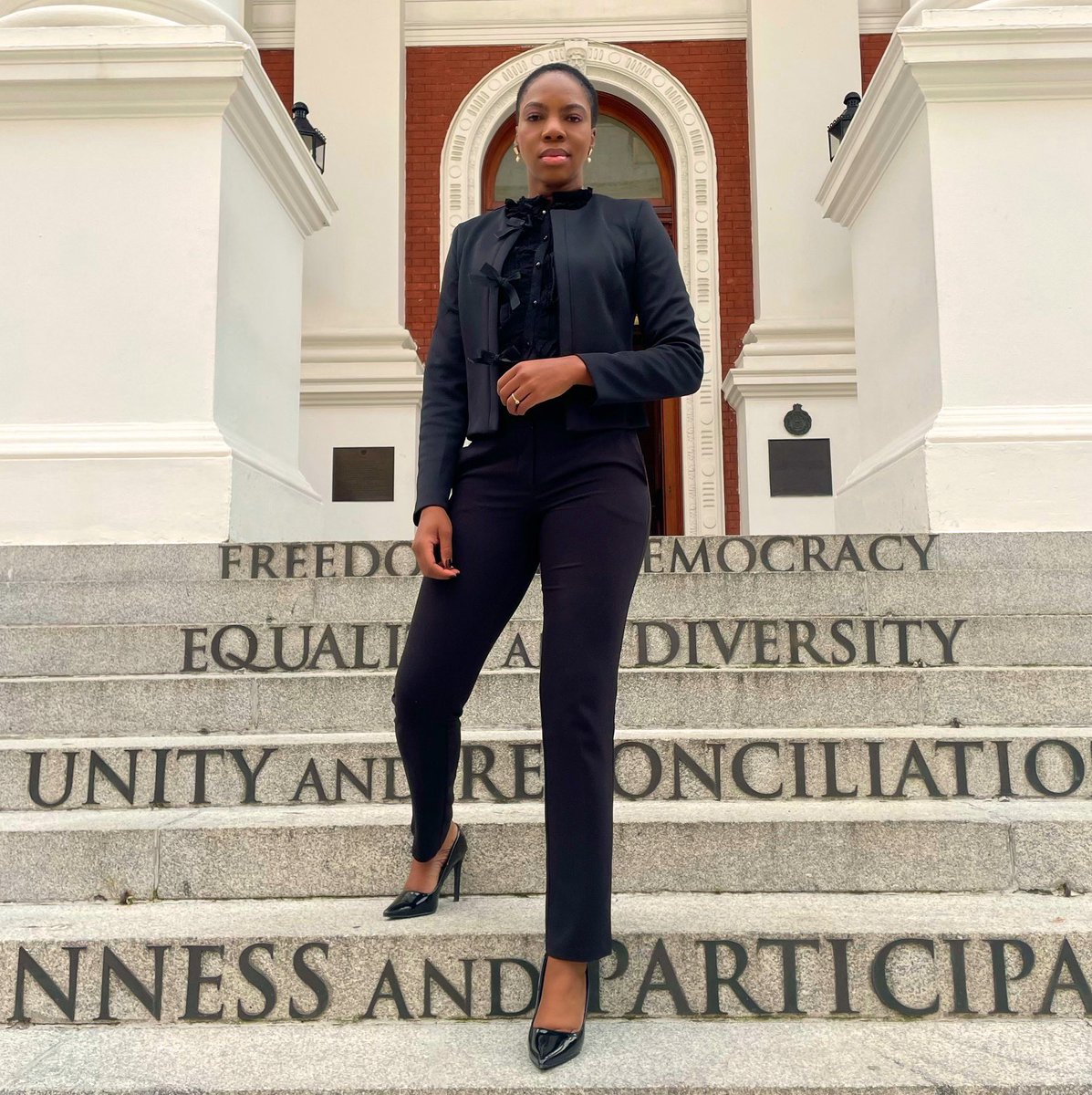 Its not just an “outfit of the day” post bakithi…
Siyazama kona ☺️ - BUT
The caption is very important. 
Please read it.

Today I sat in the Trade and Industry portfolio committee where IDC and NEF presented reports from the 6th term and plans for the new year.

Having