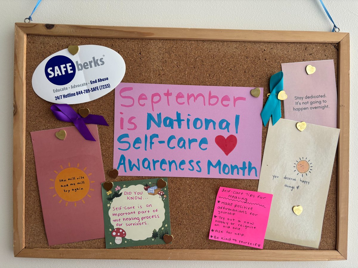 It's September, which means it's National #SelfCare Awareness Month ❤. Self-care benefits everyone, especially trauma survivors. Throughout this month, we'll post self-care methods. We challenge you to share if you practice them or if they're new to you! #sbselfcarechallenge