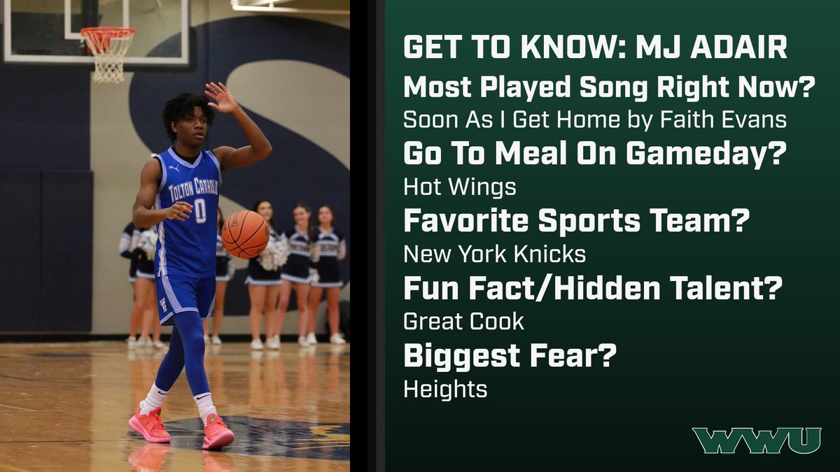 Get to Know: <a href="/adair_mj/">Mj Adair</a> 

MJ is a freshman that joins our team from Columbia, Missouri! 

Here a few fun facts about MJ! 

#WoodsFamily🦉🏀