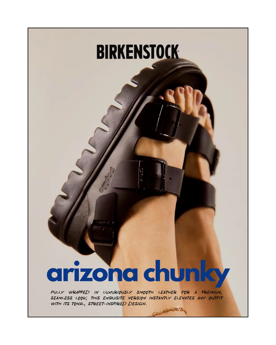 premiumgoodsHTX's tweet photo. Bold Comfort, Timeless Style: Birkenstock Chunky

Available In-Store &amp; Online
https://t.co/X3vDy3CfeK https://t.co/tHRvZ7ig6k
