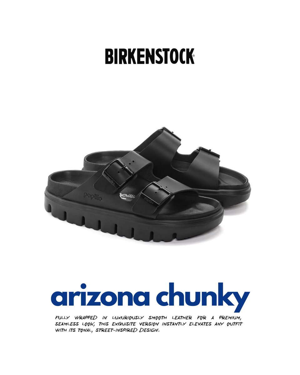 premiumgoodsHTX's tweet photo. Bold Comfort, Timeless Style: Birkenstock Chunky

Available In-Store &amp; Online
https://t.co/X3vDy3CfeK https://t.co/tHRvZ7ig6k