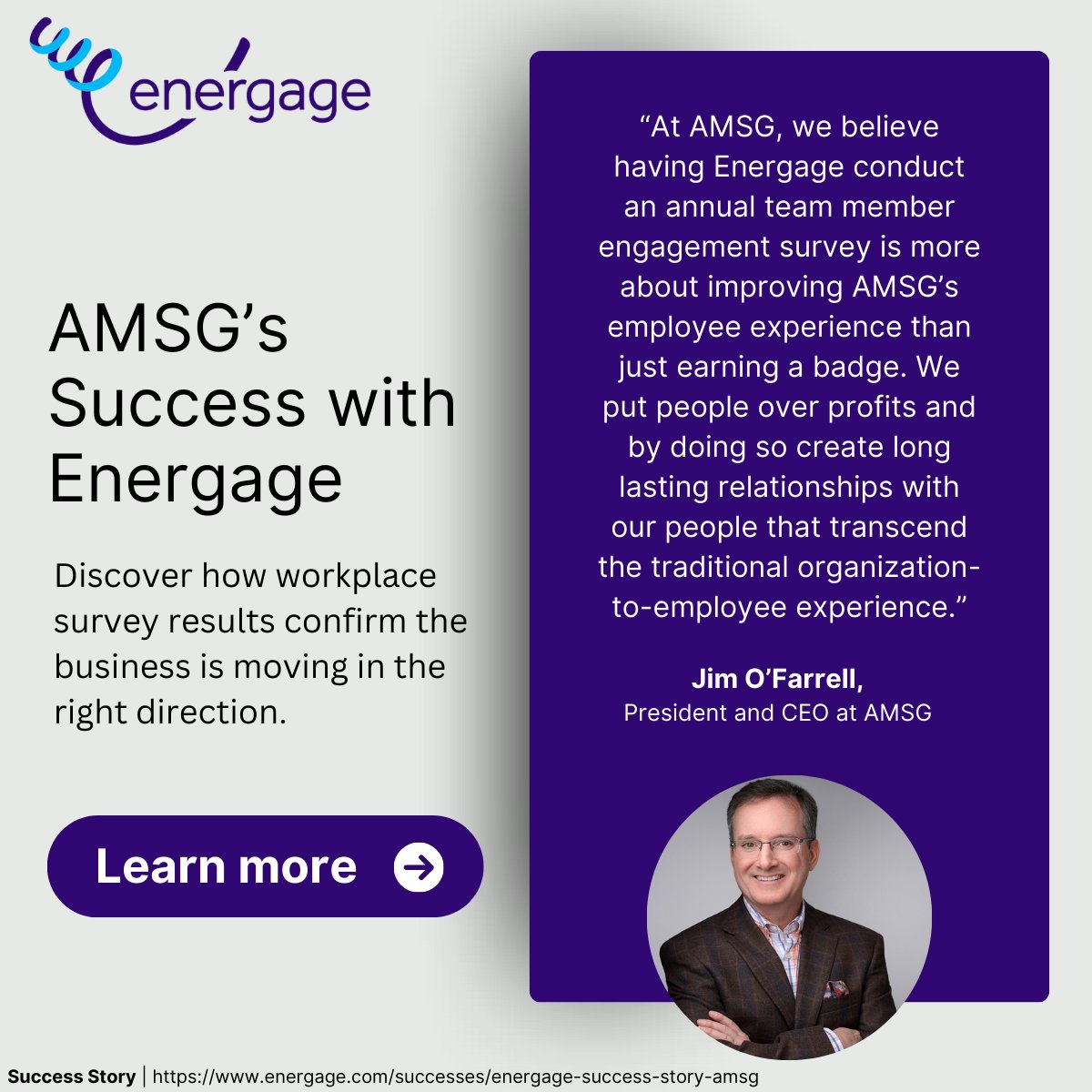 TeamEnergage's tweet image. AMSG’s Journey to Strong Values and Employee Engagement 🌟
Thank you, AMSG, for trusting Energage to help you on this journey of growth and excellence!
Checkout their full Energage Success Story 🙌
energage.com/successes/ener…
#EnergageSuccess #EmployeeEngagement #CoreValues #6Cs