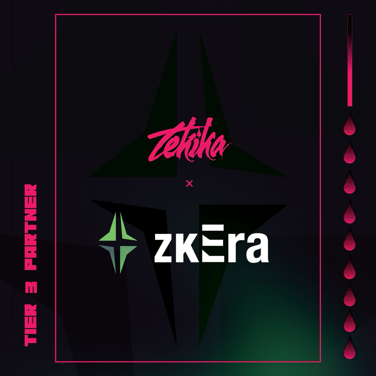 Bzzzt...Introducing <a href="/zkerafi/">zkEra.fi</a>, our new #Tekika Partner! 

🔥zkEra is a Tier 3 partner: $1,000 reward pool! 
With quests spanning across all books, you will have many more great opportunities to rack up that XP! 

Stay tuned for more updates...soon! 
#Quest #Airdrop #NFT
