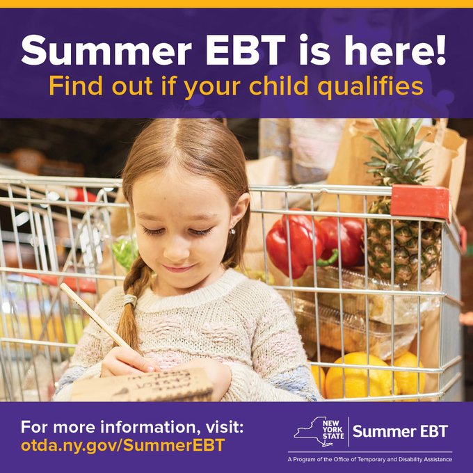 NYCCouncil's tweet image. Attention NYC: Today is the LAST day to apply for #SummerEBT!

This new summer program will allow eligible families to receive additional food funds to use at greenmarkets, stores, and other businesses that accept SNAP.

Families that are not automatically enrolled must apply by…