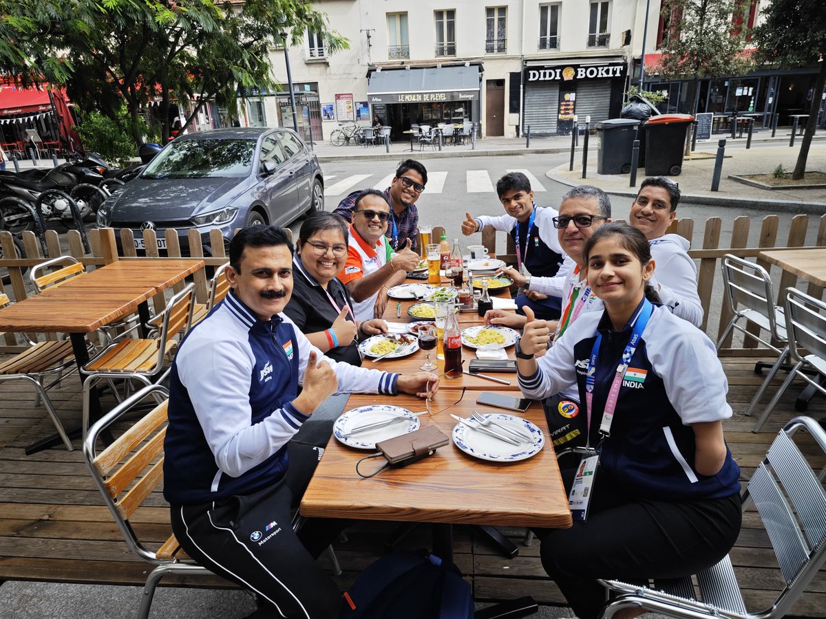 They are all going back tonight. It was terrific to meet and have lunch together. Travel back safe <a href="/suhas_ly/">Suhas L Yathiraj</a> <a href="/GauravParaCoach/">GAURAV KHANNA</a> <a href="/palakkohli2002/">PALAK KOHLI 👸🏸💫♥️🏆🏅</a> <a href="/TrishaGhosal/">Trisha Ghosal</a> <a href="/Rahul_Todi_76/">Rahul Todi</a>