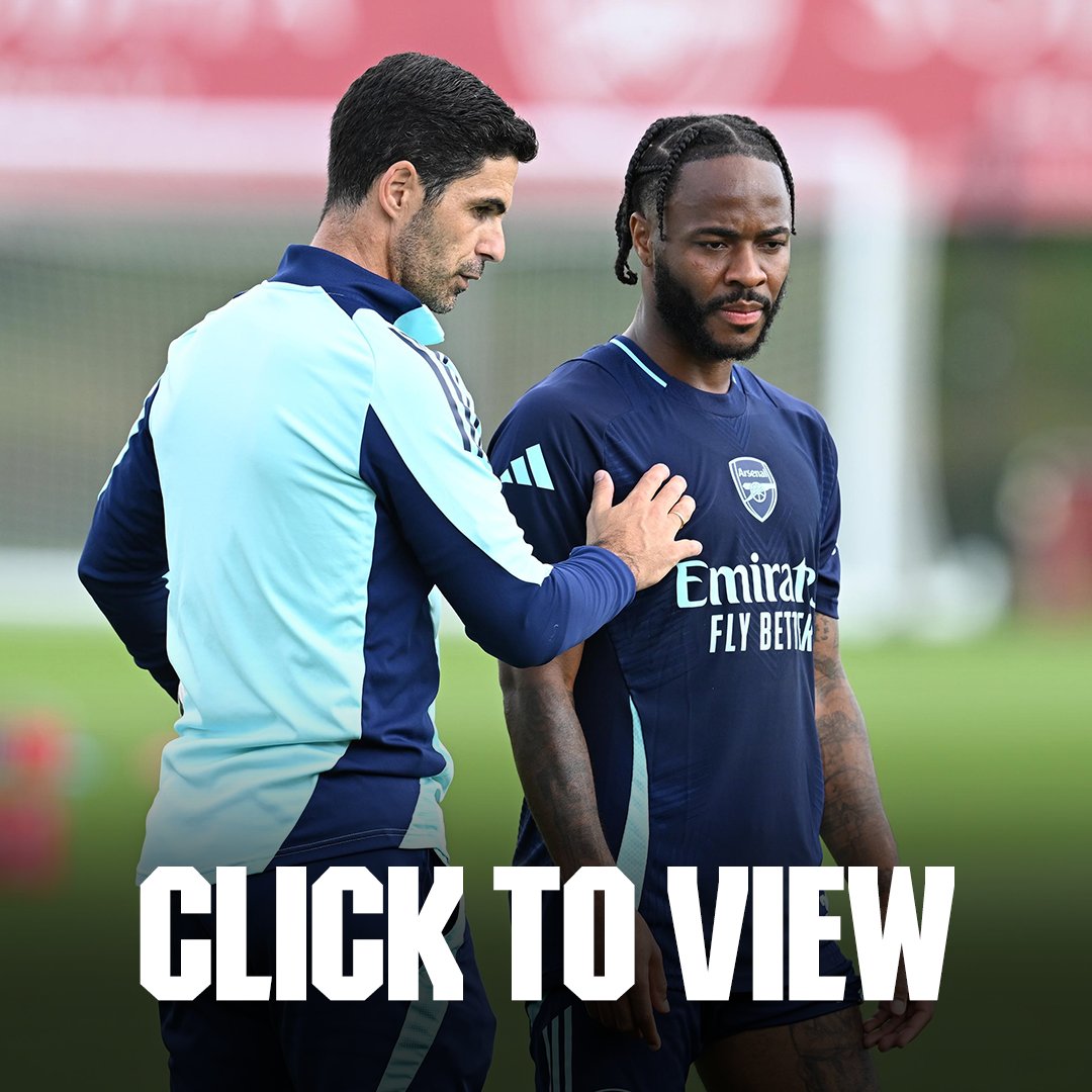 Arsenal's tweet photo. First training session for Sterling and Neto 💪

Check out the best images below 📸
