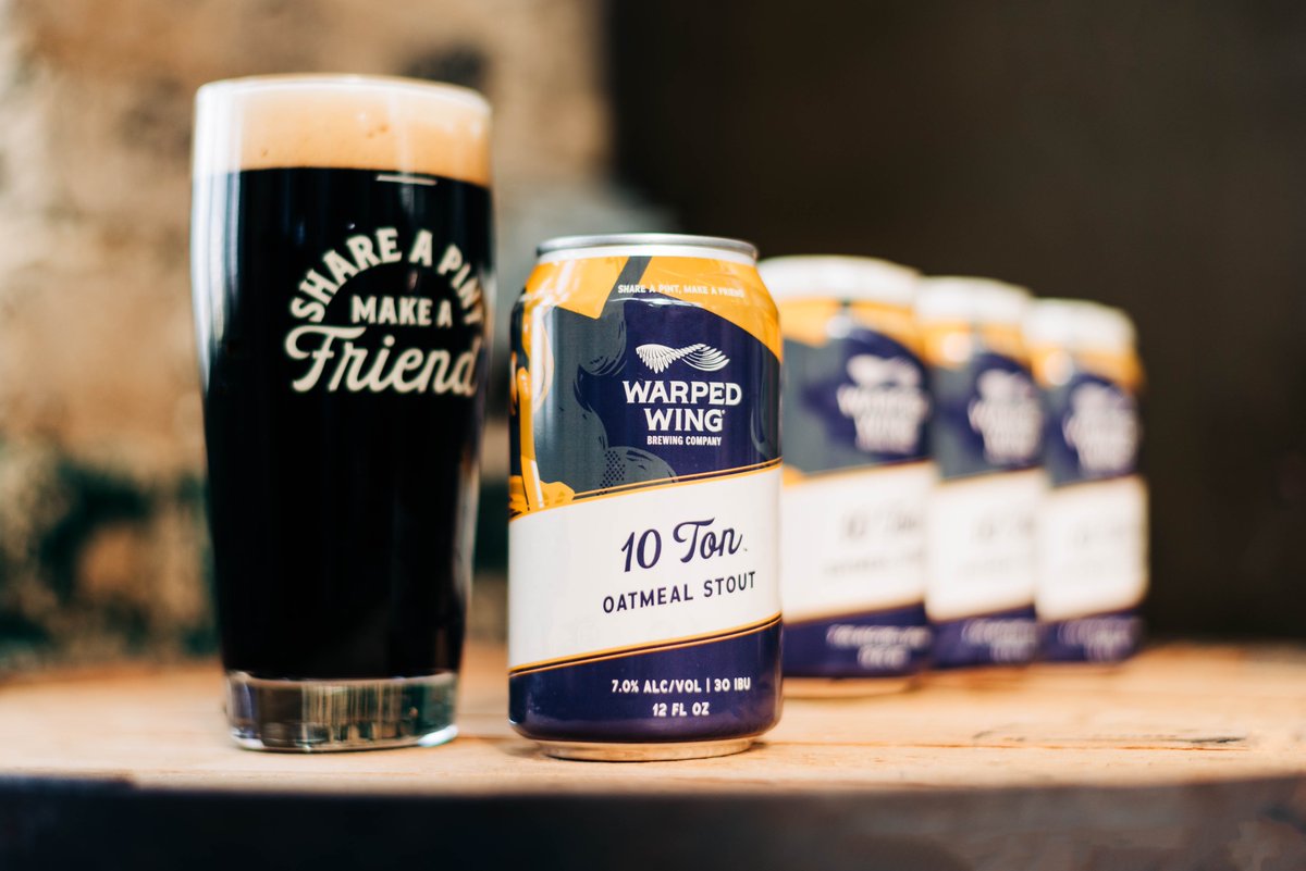 📢 ATTENTION OATMEAL STOUT FANS 📢

We're excited to share that not only will 10 Ton #OatmealStout be back on tap &amp; in 6pk cans this Thursday, September 5th - but it's coming back YEAR ROUND as our full time oatmeal #stout offering 🙌 #warpedwing #ohio

facebook.com/events/3220607…