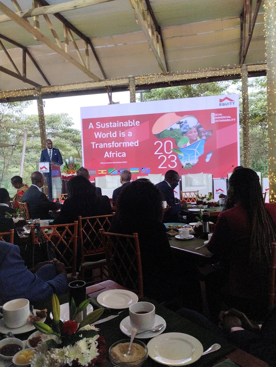 Cheers to our leader <a href="/KeEquityBank/">Equity Bank Kenya</a> in steering for sustainability and transforming our lives regionally and globally in profits and environmentally <a href="/daviskipu/">Davis</a> <a href="/Pato_kipro/">Lingathas✨✨</a>,Follow the Launch of Equity Group Holdings PLC #EquitySustainabilityReport2023 here:  equitygroupholdings.com/livestream
