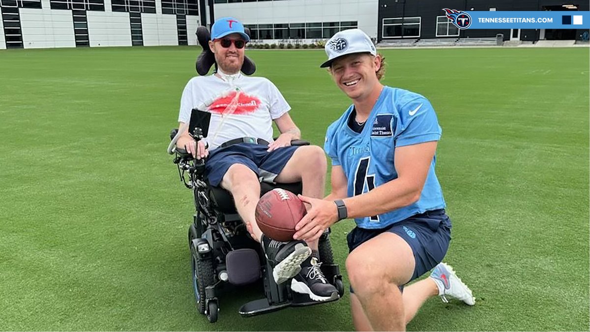 Jim Wyatt (@jwyattsports) on Twitter photo .<a href="/Titans/">Tennessee Titans</a> punter <a href="/_RyanStonehouse/">Ryan Stonehouse</a>, former Titan <a href="/TShawsTruth/">Tim Shaw</a>, launch ALS campaign to support #TShawStrong and <a href="/SteveGleason/">Steve Gleason - "Live Impossible"</a>, <a href="/TeamGleason/">Team Gleason</a>.
"We want to try and generate as much awareness and support this year for (ALS), Tim and Team Gleason."
STORY bit.ly/3MxCd8w .<a href="/Titans/">Tennessee Titans</a> punter <a href="/_RyanStonehouse/">Ryan Stonehouse</a>, former Titan <a href="/TShawsTruth/">Tim Shaw</a>, launch ALS campaign to support #TShawStrong and <a href="/SteveGleason/">Steve Gleason - "Live Impossible"</a>, <a href="/TeamGleason/">Team Gleason</a>.
"We want to try and generate as much awareness and support this year for (ALS), Tim and Team Gleason."
STORY bit.ly/3MxCd8w