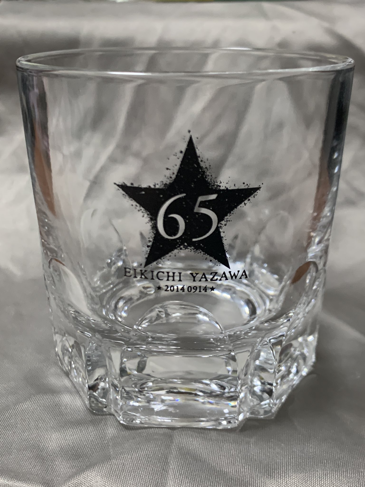 新品 矢沢永吉 75th ANNIVERSARY BIRTHDAY記念グラス 矢沢永吉 75th ANNIVERSARY BIRTHDAY記念グラス