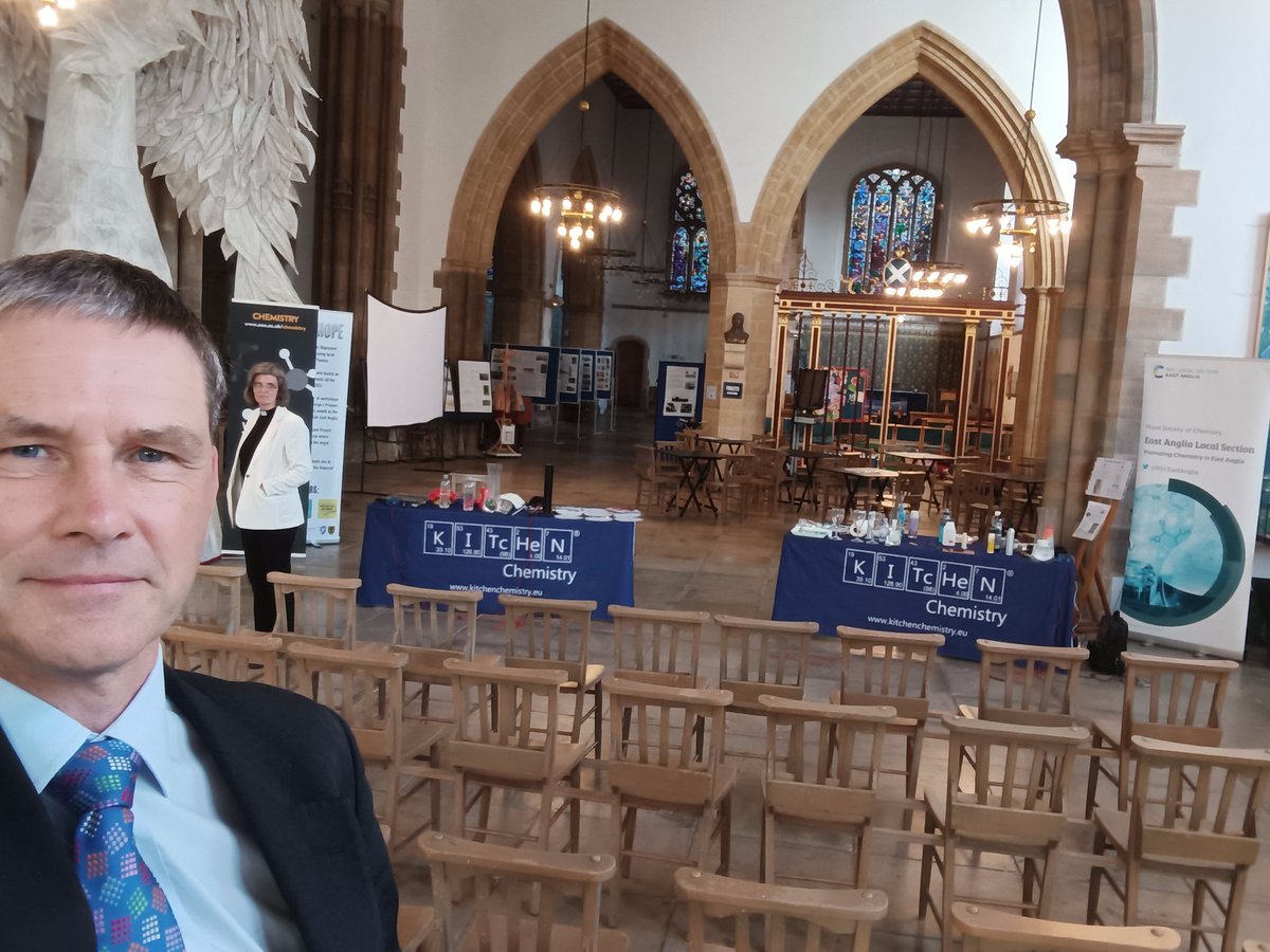 Ready for #KitchenChemistry as part of the #FestivalOfTheSea at Great Yarmouth Minster.

 <a href="/GtYarMinster/">Great Yarmouth Minster</a> <a href="/UEA_Chemistry/">UEA Chemistry</a> <a href="/RoySocChem/">Royal Society of Chemistry</a> <a href="/uniofeastanglia/">UEA</a>