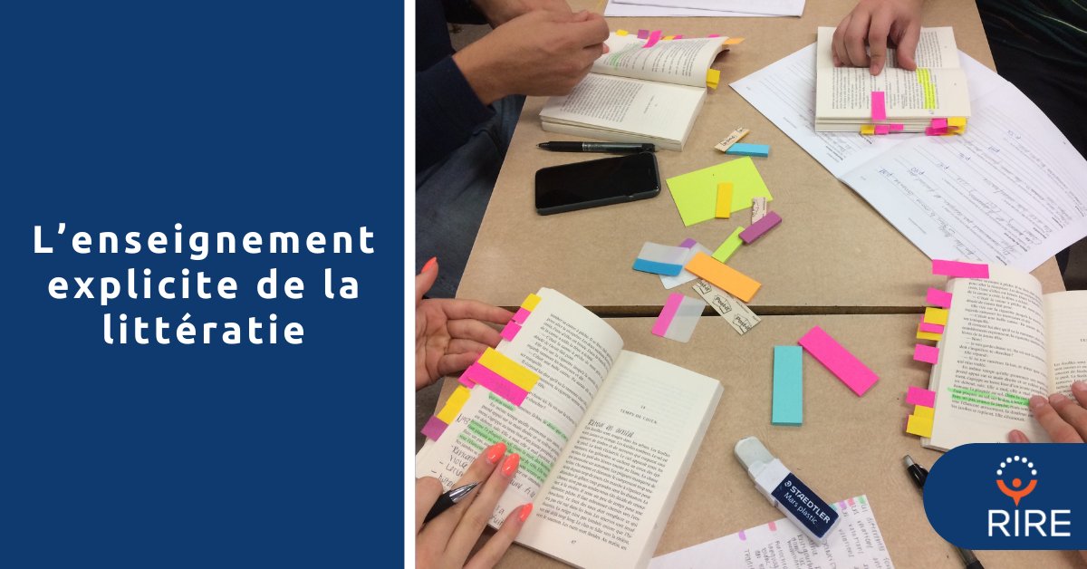 ⭐Article du RIRE⭐
L’enseignement explicite de la littératie 📖✏️ rire.ctreq.qc.ca/lenseignement-… #littératie #enseignementexplicite