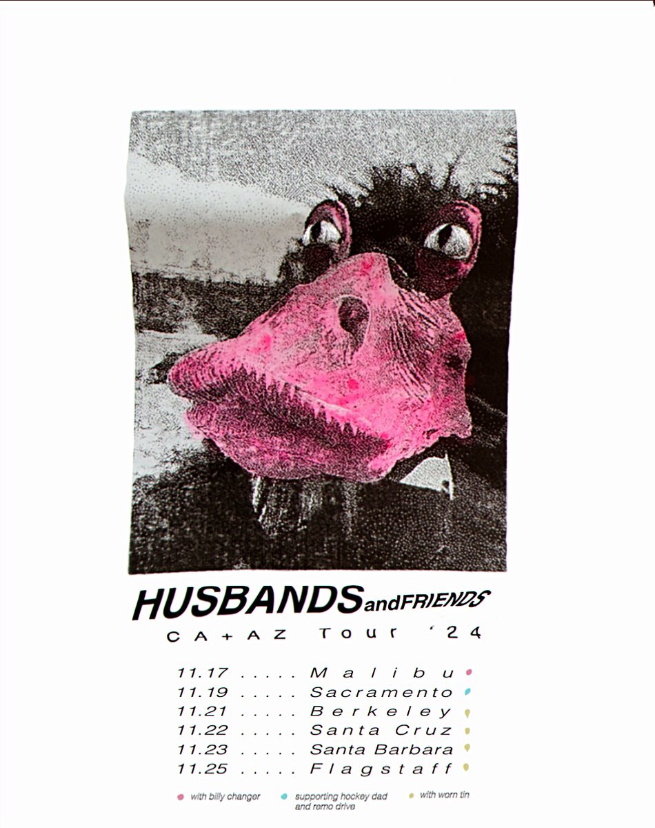 husbands (@husbandsokc) on Twitter photo Californ-I-Ayyy (and AZ) with <a href="/BillyChanger/">Billy Changer</a> + <a href="/WornTin/">환상</a> + <a href="/RemoDrive/">Remo Drive</a> + <a href="/hockeydadband/">HOCKEY DAD</a> ... get your tix at husbandsokc.com/tour and we'll see you out there this fall. Californ-I-Ayyy (and AZ) with <a href="/BillyChanger/">Billy Changer</a> + <a href="/WornTin/">환상</a> + <a href="/RemoDrive/">Remo Drive</a> + <a href="/hockeydadband/">HOCKEY DAD</a> ... get your tix at husbandsokc.com/tour and we'll see you out there this fall.