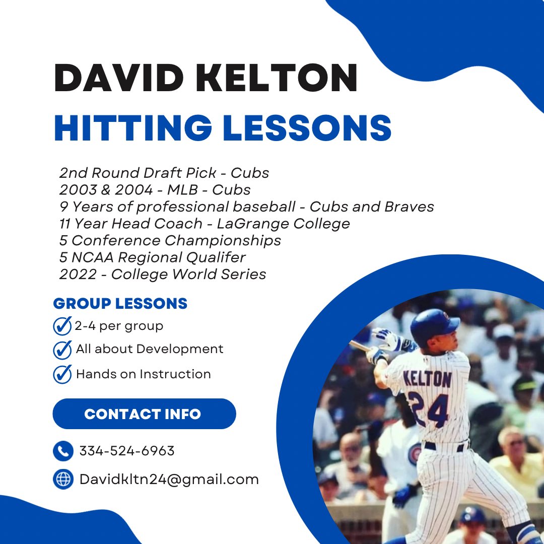DavidDkelton's tweet image. Call me today to set something up. Also, please share to help spread the word. Thank you!!  #baseball #baseballlessons #baseballhittinglessons #davidkelton #davidkeltoncamps #grind #alwaysworking #lagrangecollege #lagrangecollegebaseball