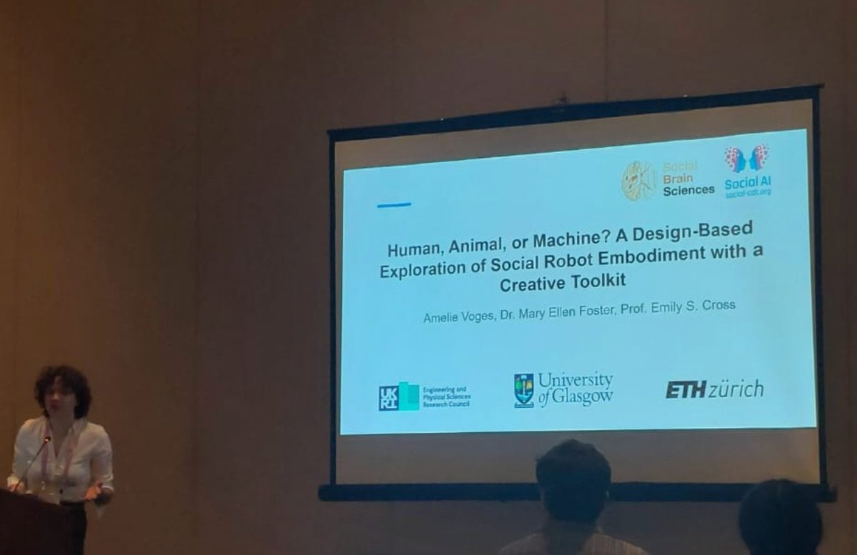 Amelie Voges (@amelielvoges) on Twitter photo Had a great time presenting the first paper of my PhD, co-written with <a href="/MaryEllenFoster/">@maryellenfoster.bsky.social</a> and <a href="/brain_on_dance/">Emily S. Cross</a>, at <a href="/ieeeroman/">RO-MAN 2025</a> last week! We used a creative, "Research through Design" approach to explore how laypeople think about robotic embodiment 🤖 Had a great time presenting the first paper of my PhD, co-written with <a href="/MaryEllenFoster/">@maryellenfoster.bsky.social</a> and <a href="/brain_on_dance/">Emily S. Cross</a>, at <a href="/ieeeroman/">RO-MAN 2025</a> last week! We used a creative, "Research through Design" approach to explore how laypeople think about robotic embodiment 🤖