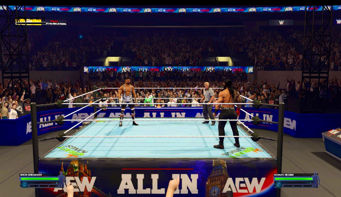 SLAYERZ2K's tweet image. My all in :) 
 #AEWAllInLondon