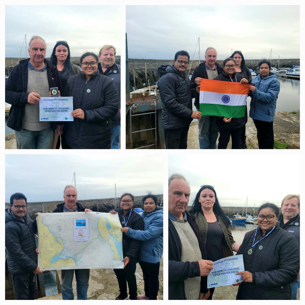 I received my medal, certificate, badge, and a hand-drawn swim tracking map from the North Channel Swimming Association, marking the successful crossing of one of the toughest channel in the world. Thanks to everyone who supported and believed in me throughout this journey.