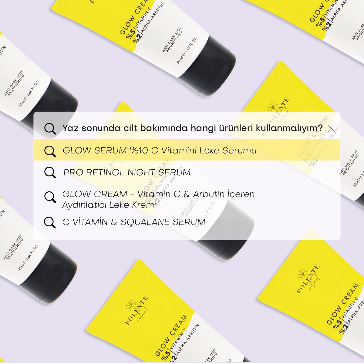 Güneşin izlerini cildimizden silme mevsimi!⛅️C vitamini 🍊ürünleriyle leke bakımının ve Retinole başlamanın tam zamanı🍂

Cildinizi canlandıran, tazeleyen ışıltılı sonbahar rutinini bizimle birlikte oluştururken 699 tl ve  üzeri siparişlerde hediyemiz Glow Krem ile aydınlatıcı