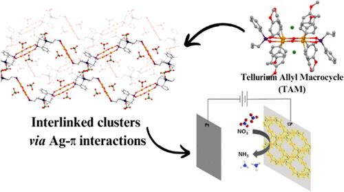 InorgChem's tweet image. Only in @InorgChem: Charting a new way to Organometallic-Inorganic Hybrid materials by interlinking clusters via Ag-π interaction. This hybrid material acts as an excellent electrocatalyst for reduction of nitrate to ammonia: go.acs.org/aHf
@Baskar_UoH, @calvin_samp
