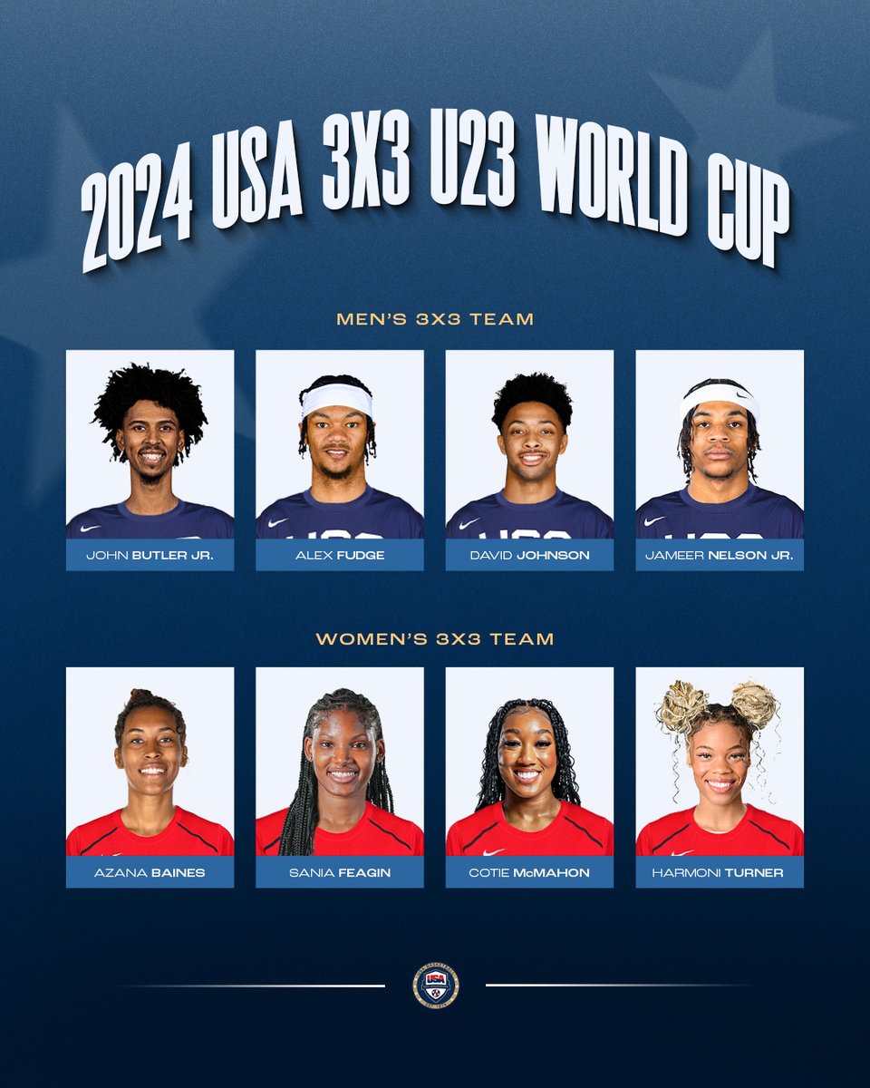 USA Basketball 3x3 (@usab3x3) on Twitter photo Introducing the 2024 🇺🇸 #3x3U23 National Teams!
The <a href="/FIBA3x3/">3x3 Basketball | FIBA3x3</a> U23 World Cup tips off Sept. 11 in Ulaanbaatar, Mongolia.
»» usab.com/news/2024/09/2… Introducing the 2024 🇺🇸 #3x3U23 National Teams!
The <a href="/FIBA3x3/">3x3 Basketball | FIBA3x3</a> U23 World Cup tips off Sept. 11 in Ulaanbaatar, Mongolia.
»» usab.com/news/2024/09/2…
