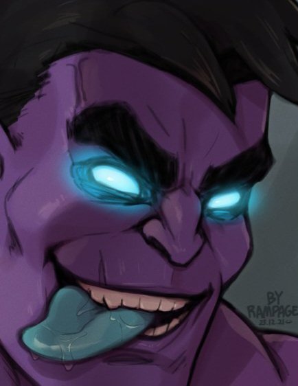 How he looks at the enemy Miss Fortune after quad killing her team: