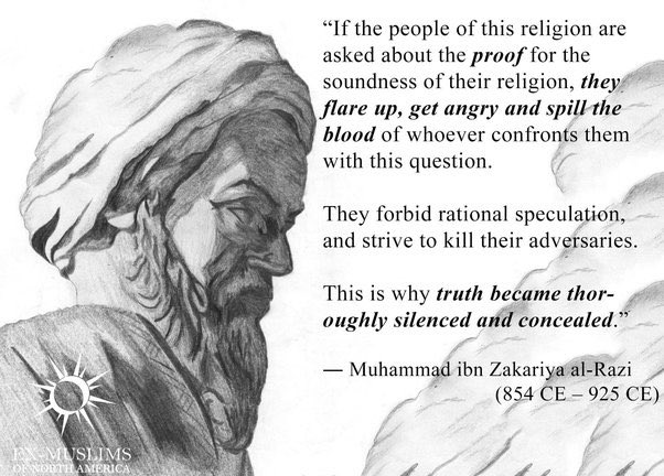 ghoruremel89635's tweet photo. @LeifAmaru24 1. This man, Razi, was an ex Muslim too😂
He has written a book about Quran and well.. he believed it's b*#llsh!t
2. Avi-Sina  believed that if people read Quran, they'll be ex-muslims
These scientists all are Persians. nothing to do with Arabs https://t.co/7KyeQboimm