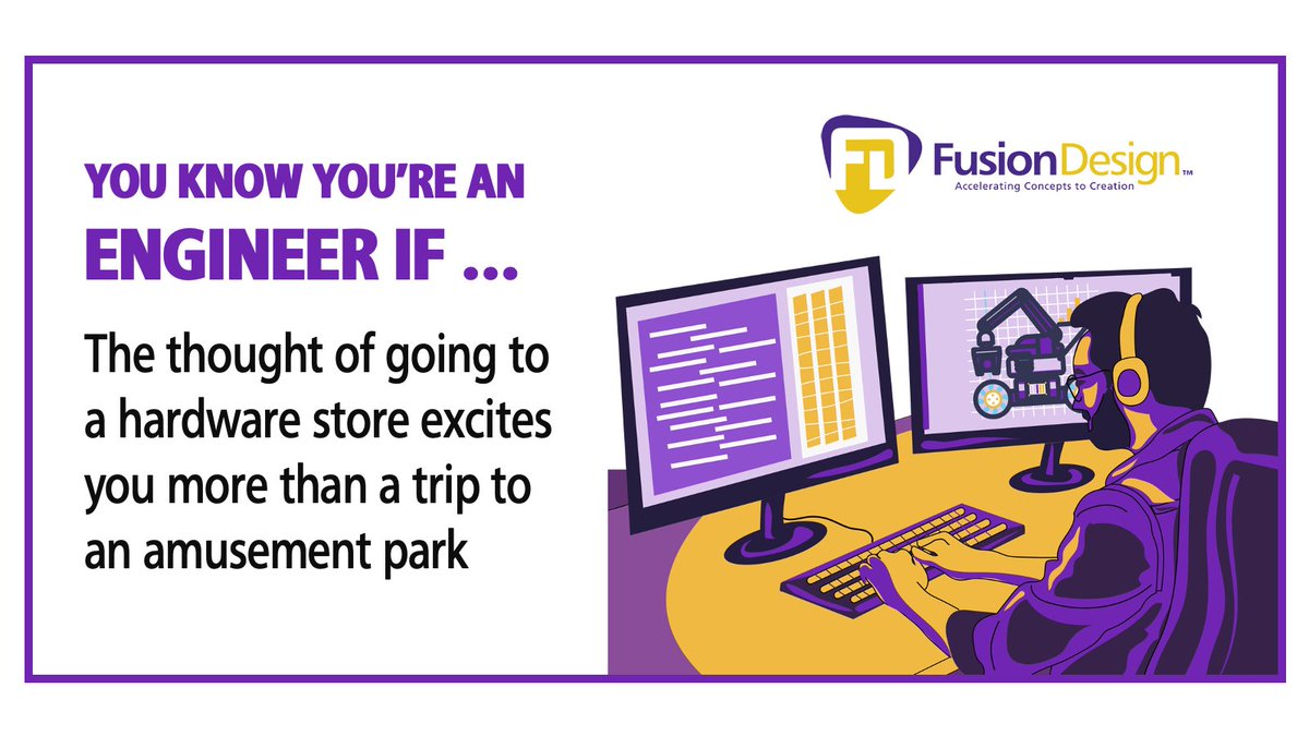 fusiondesigninc's tweet image. You know you are an engineer if ...

#engineer #engineeringhumor