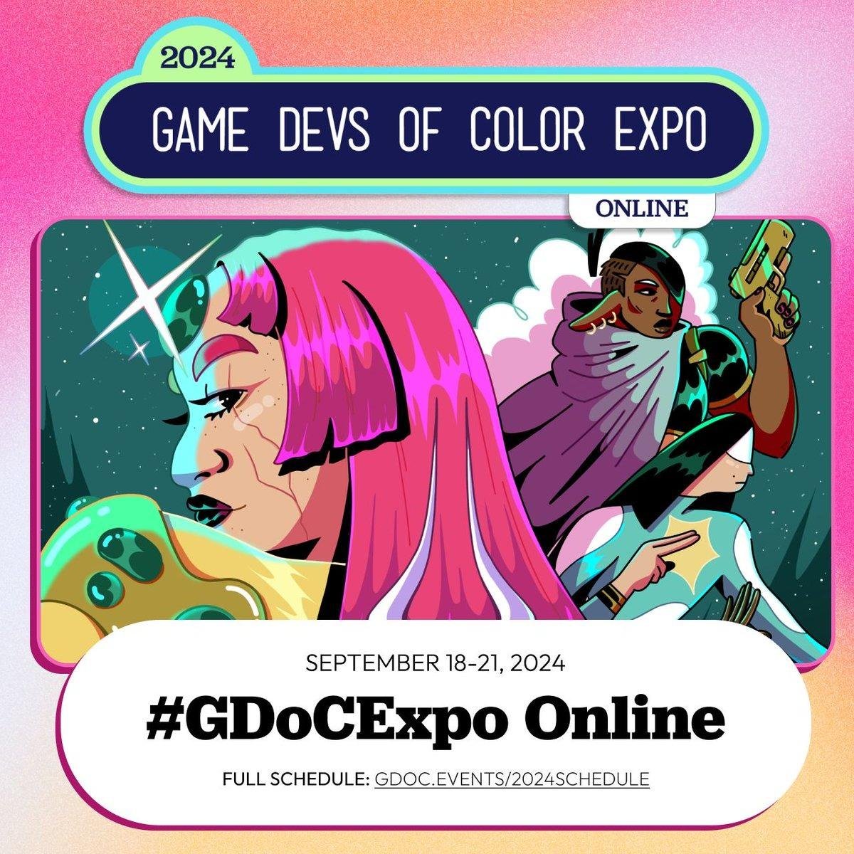 julien IS ON BLUESKY❤️🔥 (@balbontin0) on Twitter photo hello!! i am speaking at <a href="/GDoCExpo/">Game Devs of Color Expo</a> from sept 18-21. my talk is an intro to marketing and will hopefully answer 'do we get a tiktok??'
use code GDC20 for 20% off tickets. a lot of cool people are having talks and will be available - let's hang out!!
🎟️ gdoc.events/2024tickets hello!! i am speaking at <a href="/GDoCExpo/">Game Devs of Color Expo</a> from sept 18-21. my talk is an intro to marketing and will hopefully answer 'do we get a tiktok??'
use code GDC20 for 20% off tickets. a lot of cool people are having talks and will be available - let's hang out!!
🎟️ gdoc.events/2024tickets