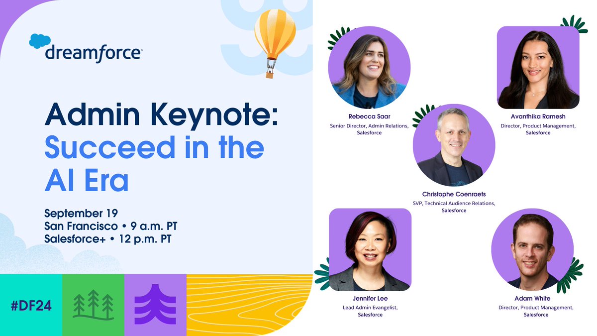 ✨ Guess who's back, back again! The #AwesomeAdmin Keynote is returning to #DF24, and we’re diving into the future of AI, data, and automation.

Join us to explore how our cutting-edge tools can help you succeed in the AI era.

📅 Add to agenda: sforce.co/4dzjZPo