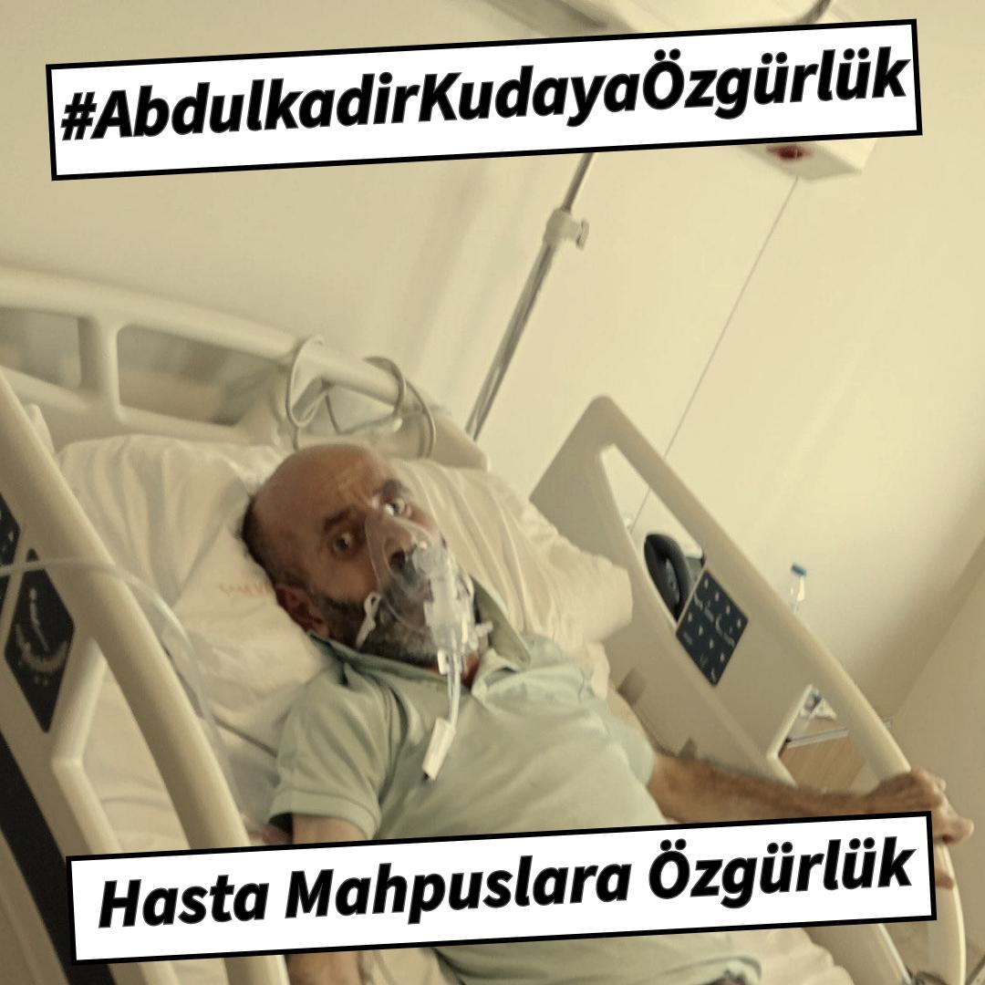 Abdulkedir Kuday'a 2021 yılında yanlış teşhis konularak ameliyat edildi. Sonrasında ALS hastası olduğu anlaşıldı. Tüm taleplere rağmen bırakılmadı. #AbdulkadirKudayaÖzgürlük istiyoruz. Yaşam hakkı kutsaldır. Kuday, acilen tahliye edilmelidir.