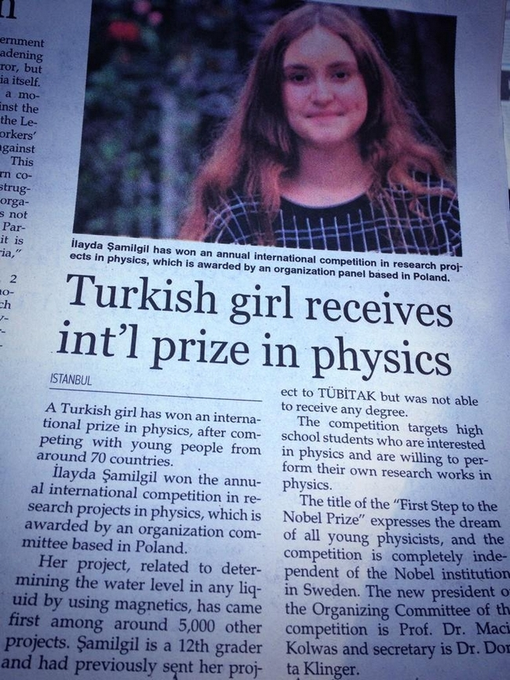 TÜBİTAK Tarafından Reddedilip NASA'nın Ekibine Davet Edilen Genç Deha: İlayda Şamilgil

İlayda Şamilgil, TÜBİTAK tarafından reddedilen birçok gençten sadece biri. Bu yazımızda İlayda Şamilgil'in hikayesini anlatacağız...