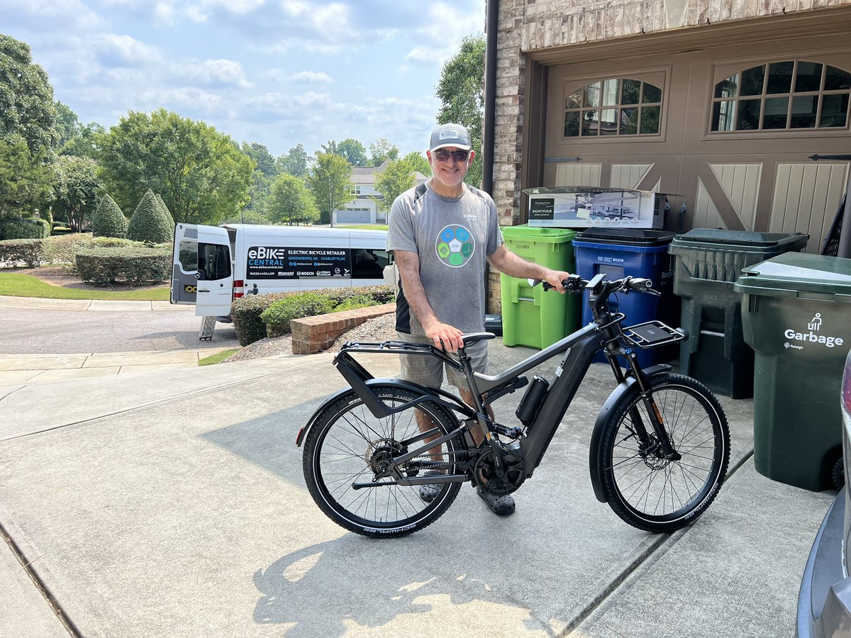 ebike_central's tweet photo. Deliveries in Chapel Hill, Durham, Greensboro and Raleigh NC on Friday! Riese &amp; Muller, @TenwaysEBike  and @ternbicycles! Awesome to sprinkle these great eBike brands all over North Carolina! https://t.co/FnY3Prqv34