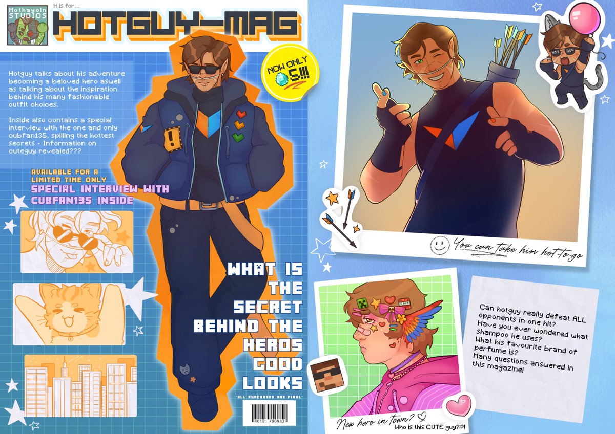 H IS FOR HOTGUY !!! 💘

Below is my piece for the hermit zine :D #hermittwt #fanart