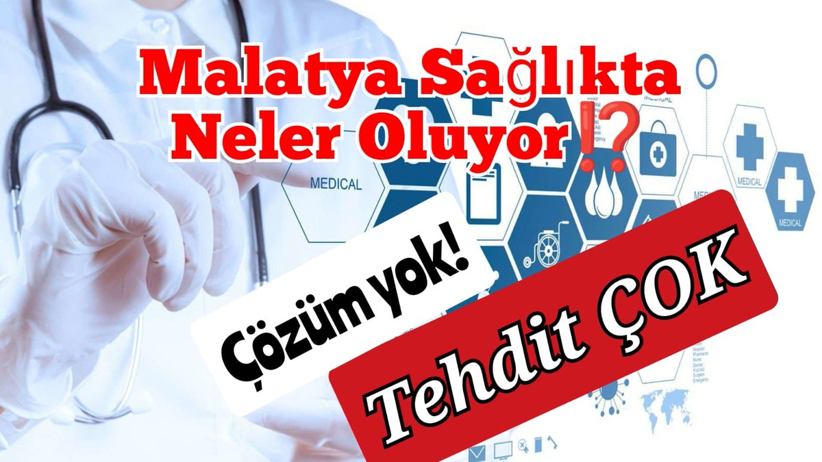 Keyfi olarak işlemler başlatılan, haksızlığa karşı susmayan sağlık emekçilerinin yanındayız. Yetkili ama etkisiz sendikalar bu zulmün ortaklarıdır.
#liyakatsizyöneticiyegeçityok 
<a href="/malatyailsaglik/">Malatya İl Sağlık Müdürlüğü</a>
<a href="/drmemisoglu/">Prof. Dr. Kemal Memişoğlu</a>
 <a href="/saglikbakanligi/">T.C. Sağlık Bakanlığı</a>