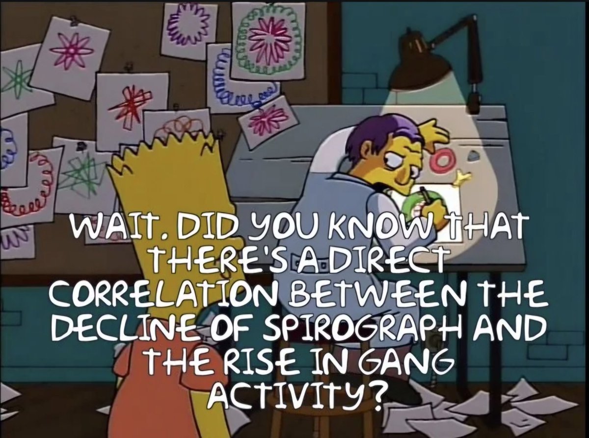 Spurious correlations explained in The Simpsons - is there anything they don't cover?