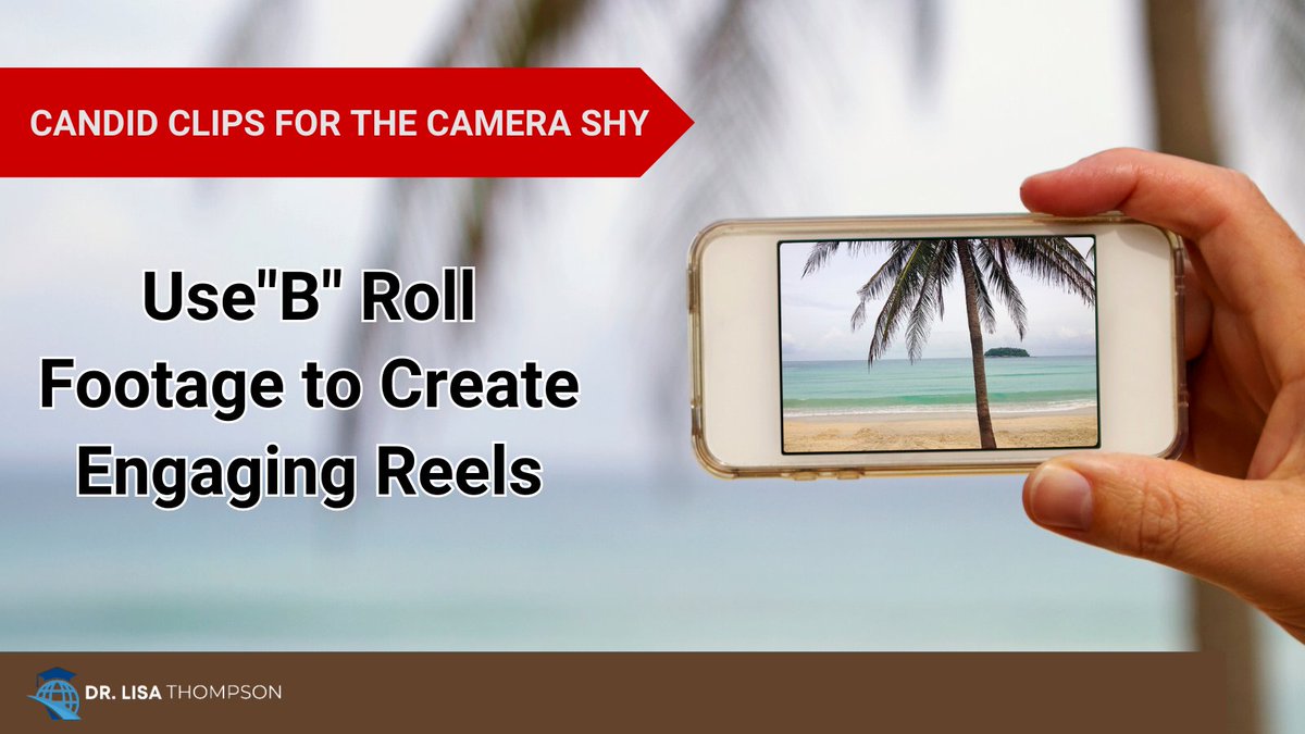 DrLisaThompson's tweet image. Build your email list with reels without being on camera! Use &quot;B&quot; Roll footage - record 10-15 sec clips of objects, photos, or scenery. Add text overlays and music for engaging content. Give followers a glimpse into your life! #BrollFootage #EngagingContent
