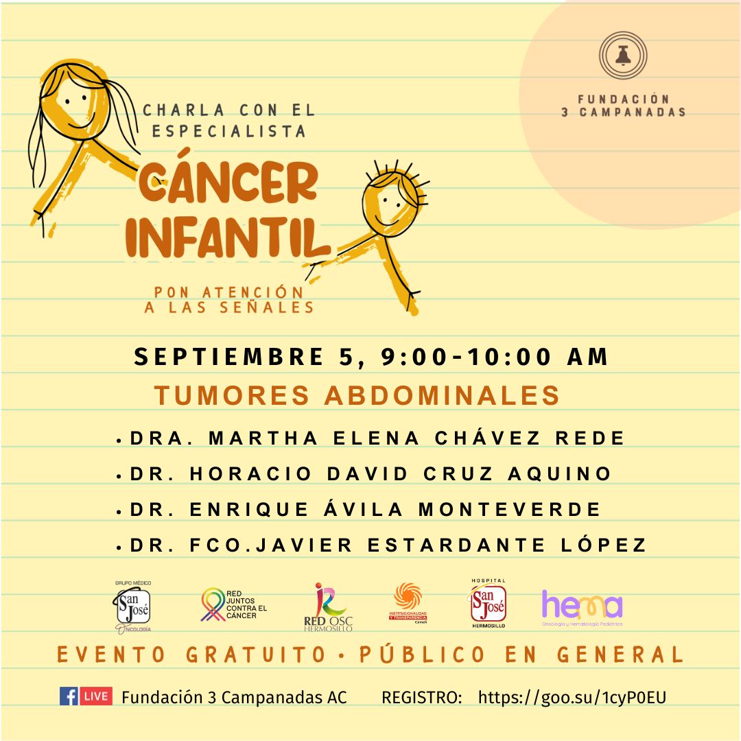 No pierdas la oportunidad de disipar tus dudas directamente con los profesionales, en este esfuerzo que nuestra fundación, de la mano con Oncología San José y Hospital San José Hermosillo lleva para ti directamente.
Registro 👉: goo.su/1cyP0EU