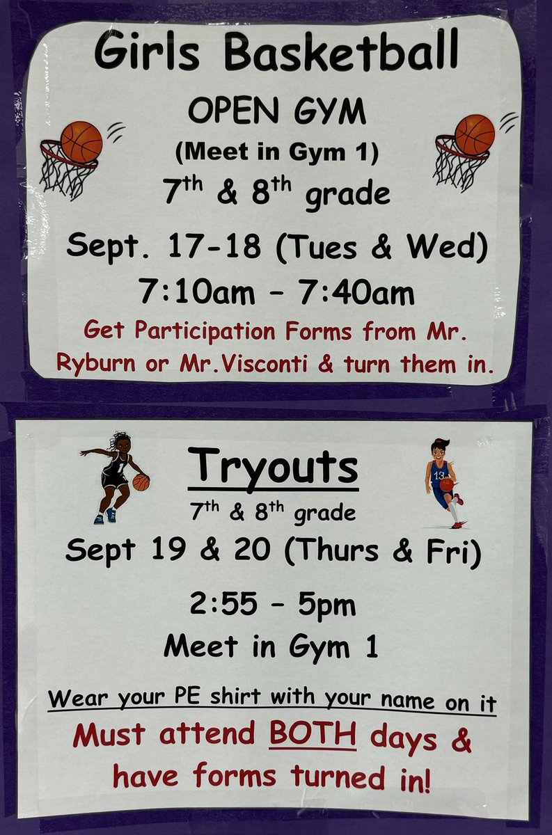 Attention Lady Braves Basketball 🏀