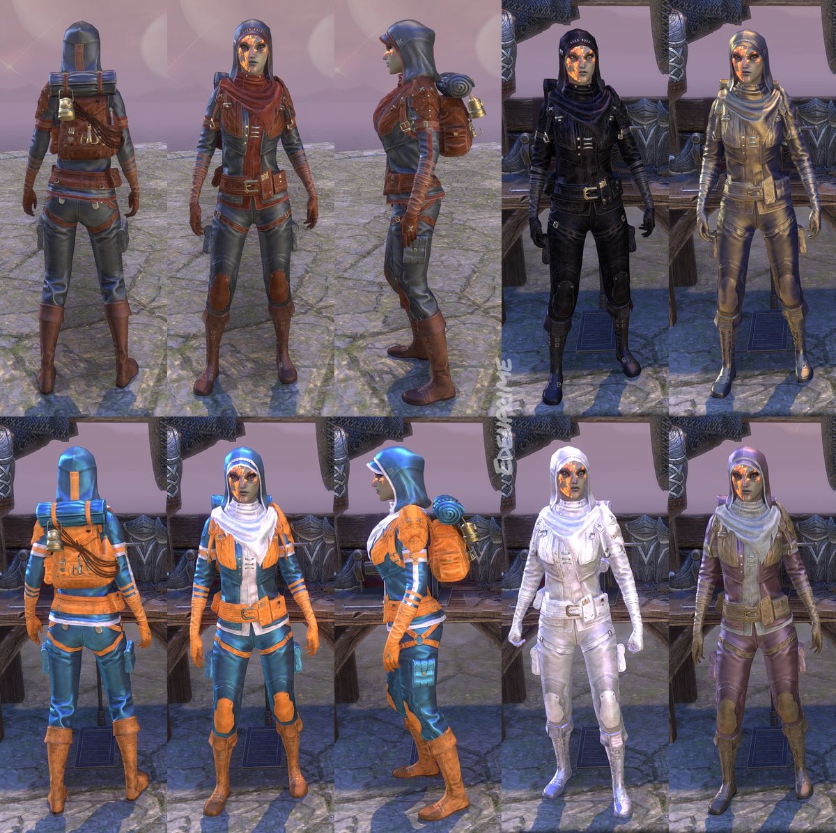Dungeon Explorer Costume is also free in the Crown Store and it dyes really nicely <3 #ESO