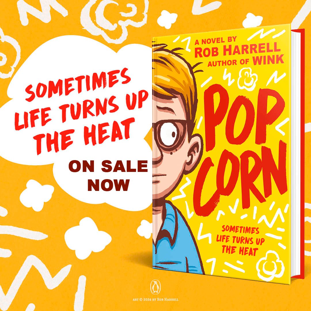 Penguin Young Readers School & Library (@penguinclass) on Twitter photo The beloved author of Wink is back with a hilarious and moving middle grade story about coping with anxiety on a day when everything is going wrong.
Happy #BookBirthday to POPCORN by <a href="/HarrellRob/">Rob Harrell</a>! The beloved author of Wink is back with a hilarious and moving middle grade story about coping with anxiety on a day when everything is going wrong.
Happy #BookBirthday to POPCORN by <a href="/HarrellRob/">Rob Harrell</a>!