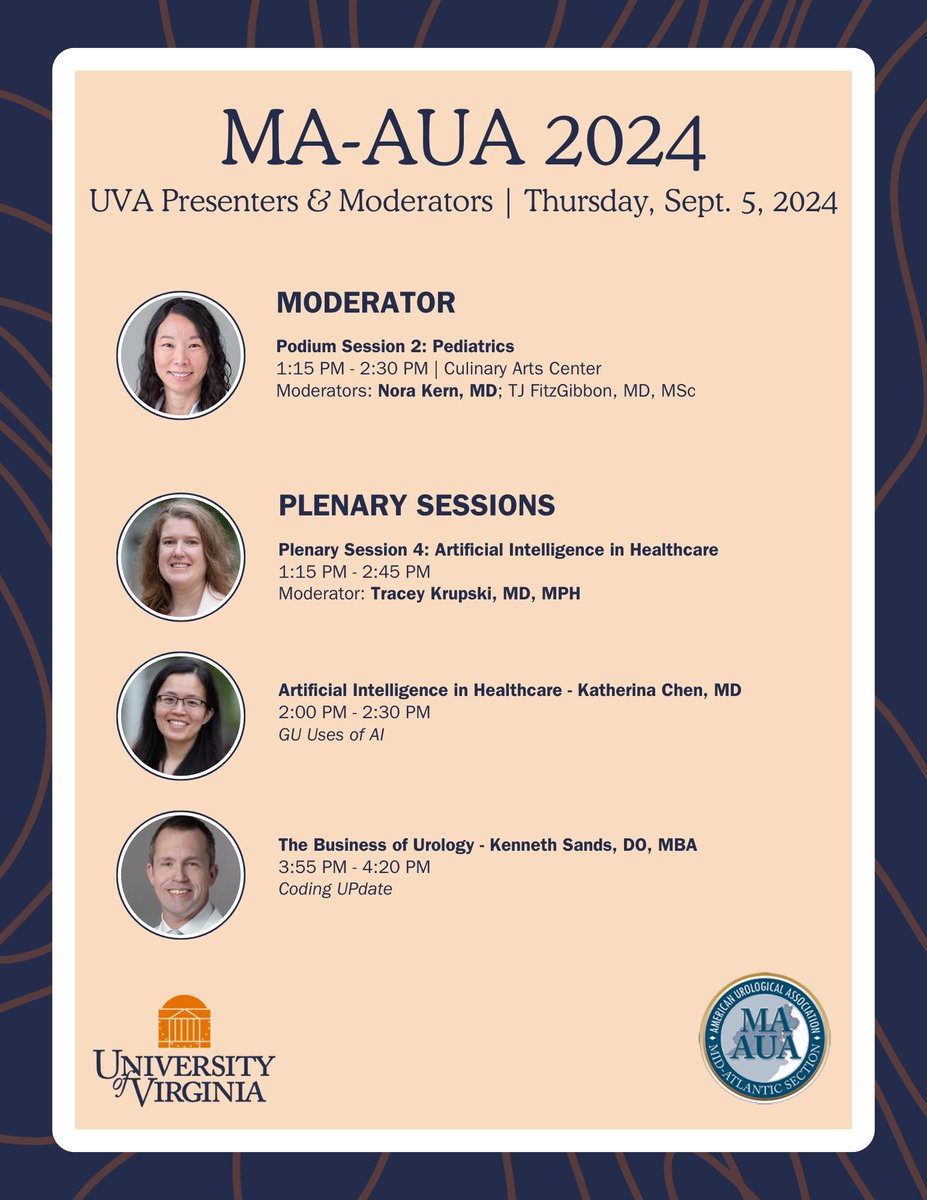 HOOS ready for #MAAUA24? We can barely contain our excitement! We'll keep you up-to-date on the #UVAUrology presence at the meeting, but here's a sneak peek of HOO you can see!