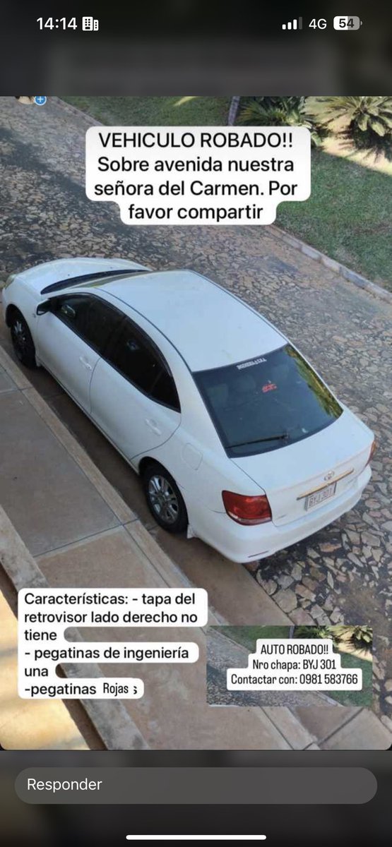 gente me robaron mi vehículo zona shopping del sol, porfa difundir 😭