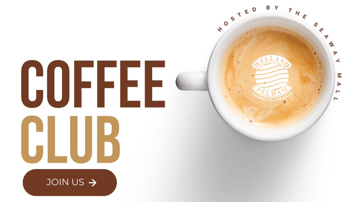 Sip, Connect, and Energize ☕

Join us for a delightful morning brew at the Seaway Mall on September 27th for our Coffee Club hosted by the Welland/Pelham Chamber of Commerce. Fuel your networking over a cup of java!

Admission is free, register here: loom.ly/t4XO8Lk