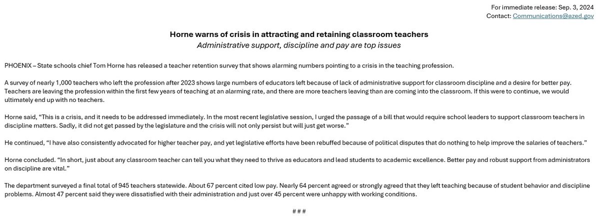 Arizona Department of Education tweet media